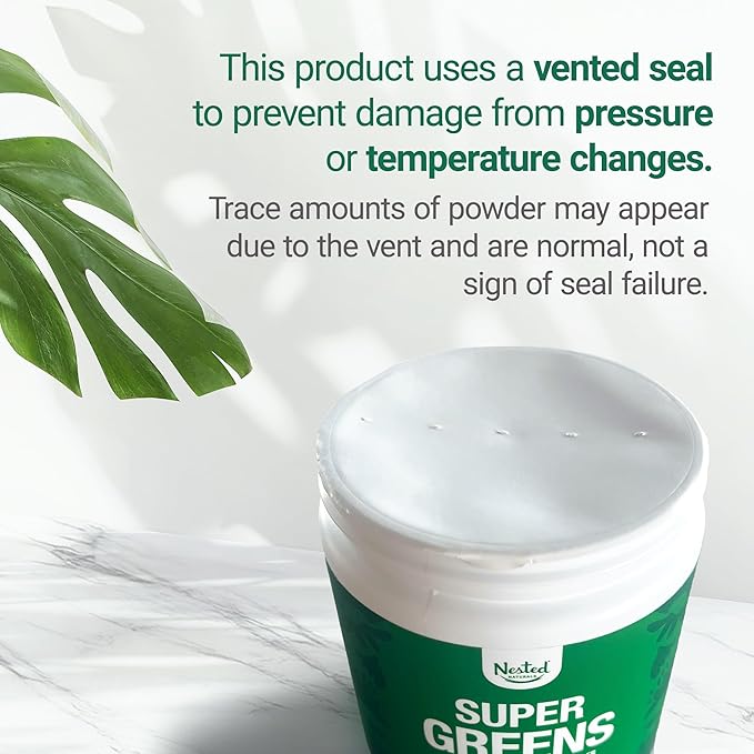 Nested Naturals Super Greens Daily Superfood Powder - Certified USDA Organic Green Powder w/20+ Whole Foods, Spirulina Powder, Wheat & Barley Grass - Probiotics, Fiber & Enzymes - Original Flavor, 60