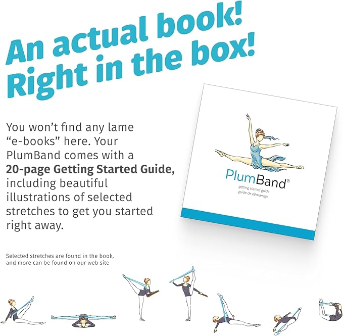 The PlumBand Stretch Band for Dance and Ballet – Premium Gift-Ready Package - Sizes for Kids & Adults – Improve Your Splits, Flexibility and Strength with Stretching