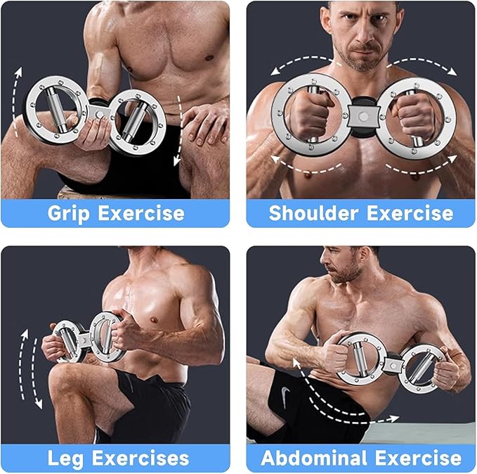 Burn Machine - Rotator Machine Arm Workout - 8-15 Lbs Adjustable Forearm Strength Trainer with 360° Rotation for Home Gym | Upper Body Strength Training Equipment | Arm Workout Equipment for Fitness