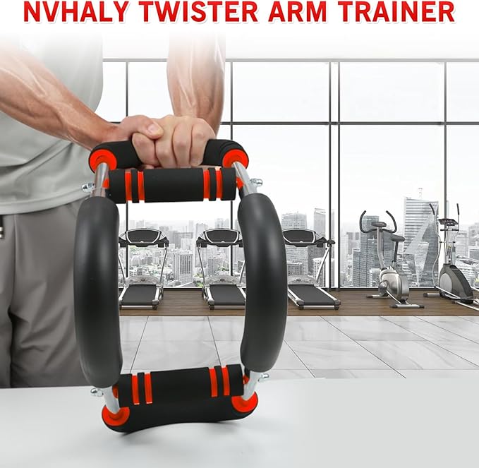 Twister Arm Trainer - Adjustable 60-100lbs Resistance Arm & Chest Workout Equipment for Home Gym Fitness , Arm Strengthener for Men, Power Twister Bar for Biceps, Forearm & Shoulder Training