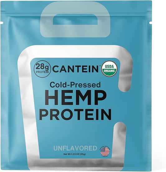 Organic Hemp Protein, Vegan Protein Powder, Plant Based Protein Powder, Non Dairy Protein, Lactose Free Natural Protein, Gluten Free- 1 Servings, Unflavored Sample
