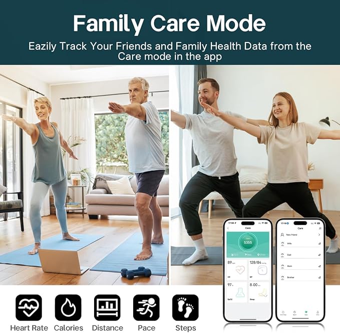 Smart Rings for Women Men,Fitness Tracker Ring,Heart Rate,Blood Oxygen,Blood Pressure,Step Tracker,Sleep Monitoring,No Subscription Fee,IP68 Waterproof Smart Ring for iPhone&Android(Pink 7)