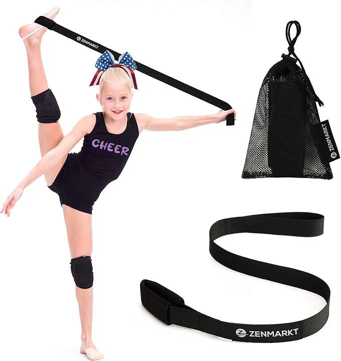 Stretching Strap for Cheer – Flexibility Stunt Strap for Cheerleaders – Durable Cheer Stretching Bands for Improved Flexibility, Range of Motion – Essential Cheer Accessories