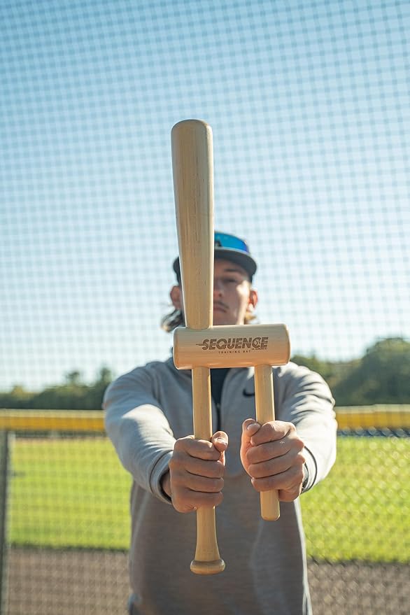 No Errors Sports Sequence Training Bat, Ultimate Two-Handed Baseball Trainer for Swing & Barrel Control, Ideal for Pro Players & Coaches