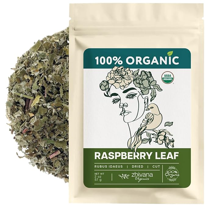 Organic Red Raspberry Leaf Tea – Loose Leaf Herbal Tea – 2 oz (Rubus idaeus)