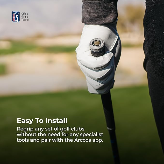 Arccos Golf Pride MCC & Tour Velvet Smart Grips: A.I. Powered Caddie, A.I. GPS Rangefinder & Smart Club Distances