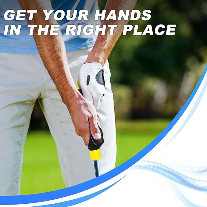 Golf Grip Trainer, Golf Club Grip, Golf Grip Training Aid, Helps Improve and Train Correct Hand Position (Right Hand )
