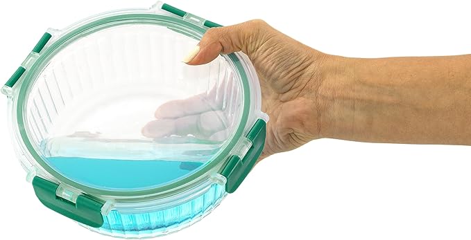 JoyJolt 24pc Borosilicate Glass Storage Containers with Lids | 12 Airtight/Freezer Safe Food Storage Containers for Pantry and Kitchen | Meal Prep Container for Lunch | Glass Tupperware Set