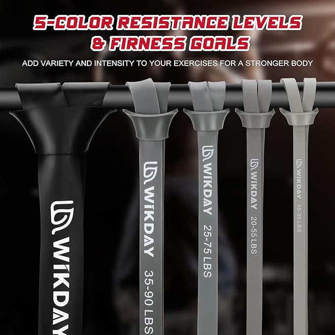 Resistance Bands for Working Out, Exercise Bands, Workout Bands, Pull Up Assistance Bands for Body Stretching Training Physical Therapy Muscle Training for Men & Women