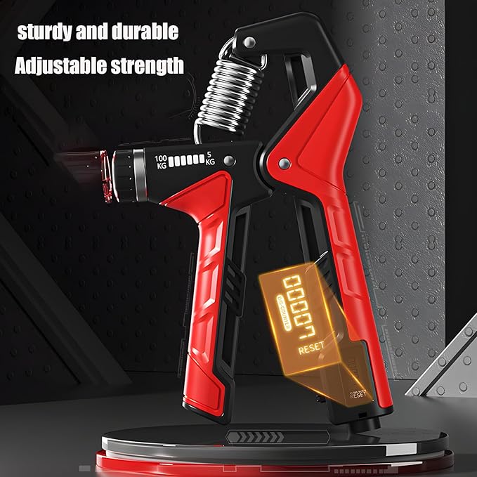 Hand Strengthener,Grip Strengthener Forearm,Hand Grip Strengthener with Adjustable Resistance 11-220Lbs(5-100KG),Forearm Strengthener, Hand Exerciser for Muscle Building and Injury Recover