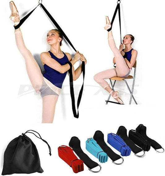 Door Flexibility & Stretching Leg Strap - Great for Ballet Cheer Dance Gymnastics or ANY Sport Leg Stretcher Door Flexibility Trainer Premium stretching equipment