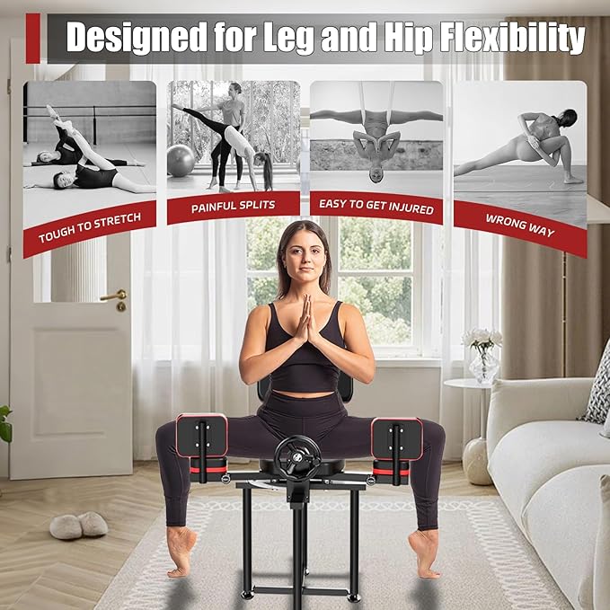 Leg Stretcher,300lbs Leg Stretcher Split Machine,for Flexibility Heavy Duty Leg Stretching Equipment Stretching Training Machine Split Leg Training for Home Yoga Dance Gym