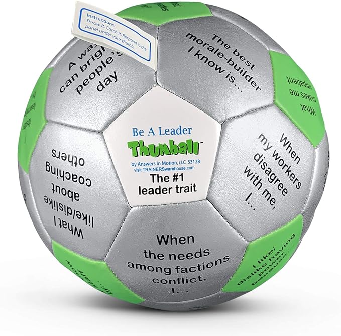 Trainers Warehouse 6" Thumball Collection, 32 Prompts for Conversation, Team Building, Relationship and Training