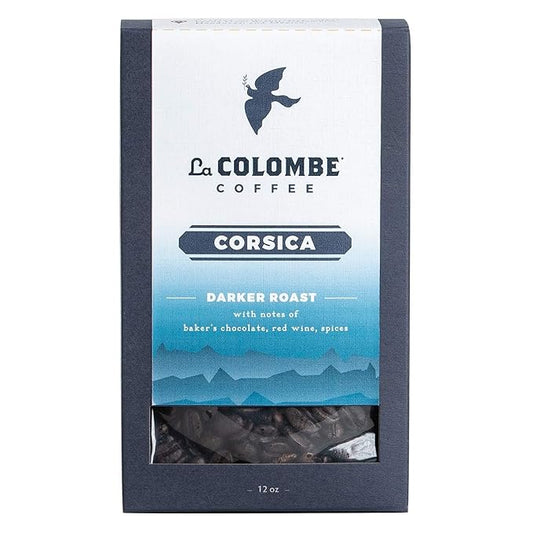La Colombe Corsica Dark Roast Whole Bean Coffee - 12 Ounce, 1 Pack - Notes of Baker's Chocolate, Red Wine & Spices - Full-Bodied, Chocolatey, Roasty Coffee Beans