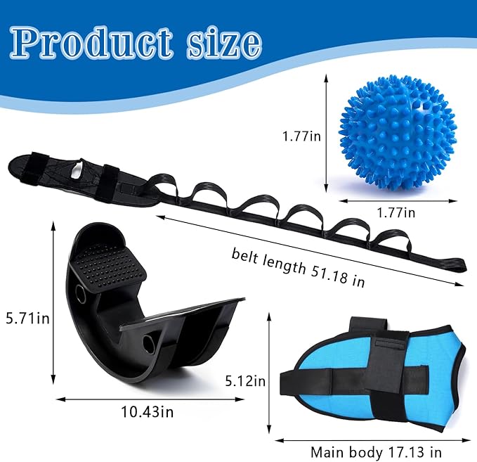 Foot and Calf Stretcher- Foot Rocker,Stretching Strap for Plantar Fasciitis Stretcher