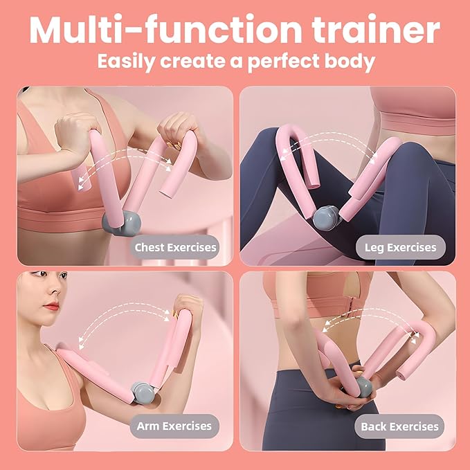 Thigh Trainer, 2025 New Pelvic Floor Muscle Trainer, Inner Thigh Toner Thigh, Arm Leg Exerciser, Weight Loss Pelvic Floor Muscle Fitness Equipment for Home/Office