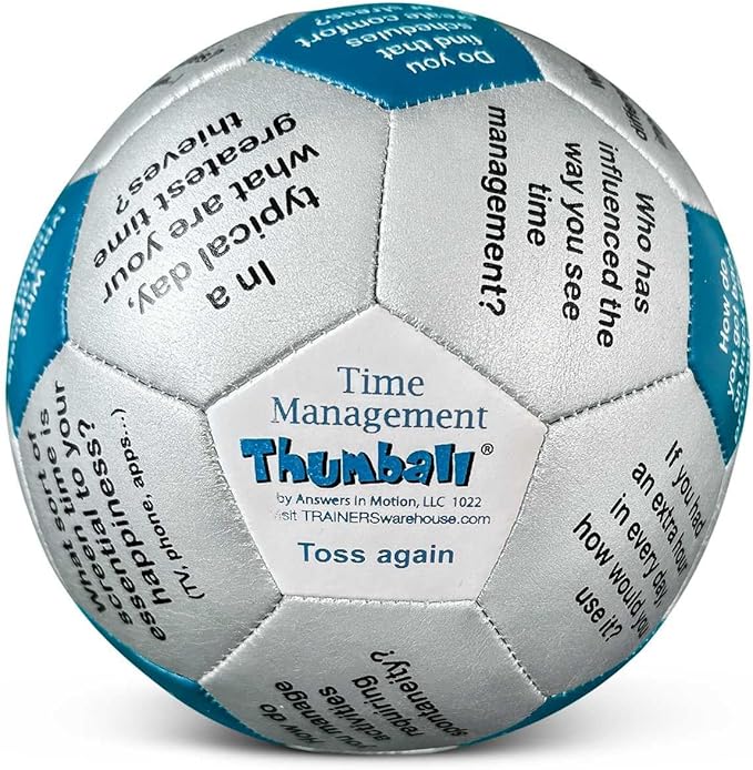 Trainers Warehouse 6" Thumball Collection, 32 Prompts for Conversation, Team Building, Relationship and Training