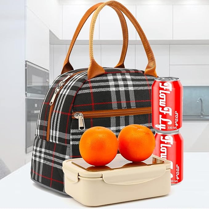 FlowFly Insulated Lunch Cooler Bag - Tote Bag Organizer for Women/Men, W&B