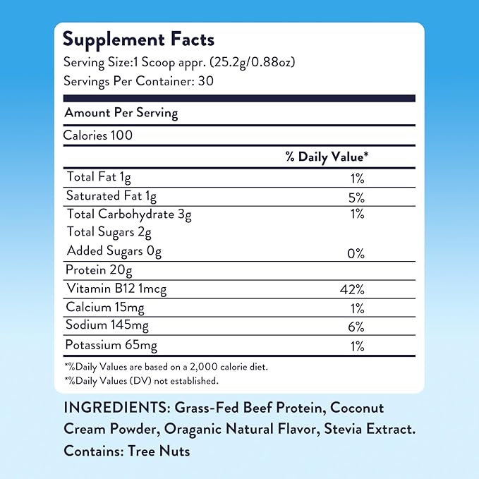 Equip Foods Prime Protein Powder | Clean, Grass Fed Beef Protein Isolate | Carnivore Protein Powder | Paleo, Keto Friendly | Gluten, Dairy Free | Helps Build & Repair Tissue | 30 Servings, Vanilla