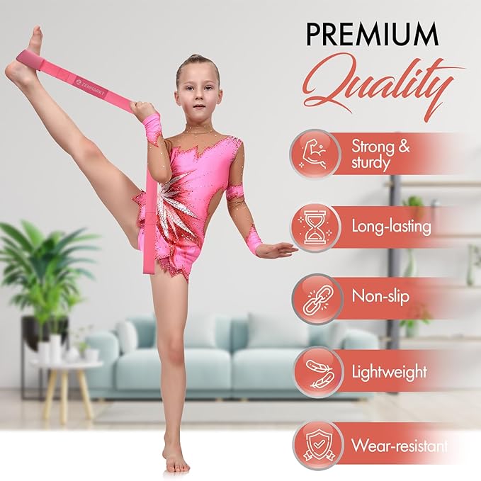 Stretching Strap for Cheer – Flexibility Stunt Strap for Cheerleaders – Durable Cheer Stretching Bands for Improved Flexibility, Range of Motion – Essential Cheer Accessories