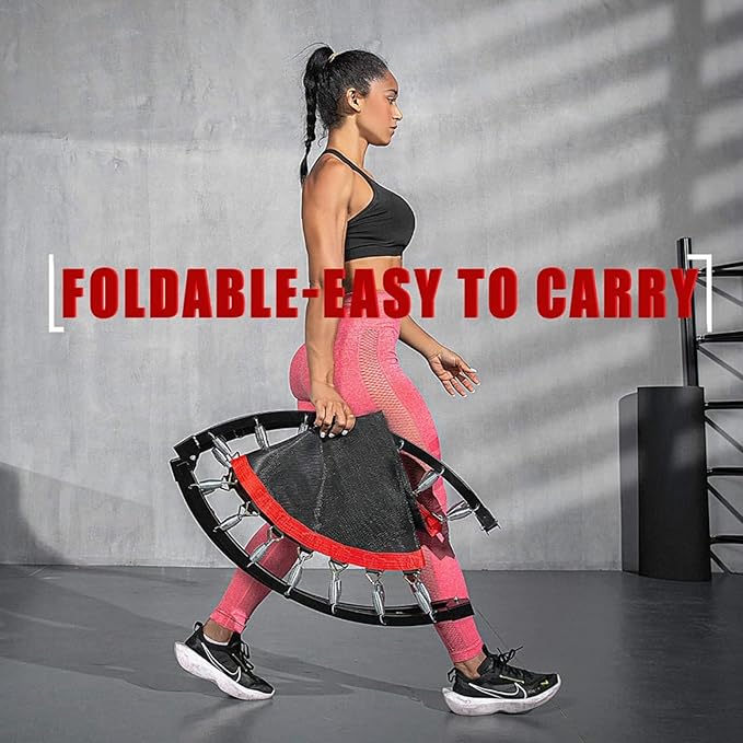 Trampoline, Portable Fitnes Foldable Trampoline in-Home Mini Rebounder, Exercise Trampoline for Kid/Adults, 40" Max Load 330lbs