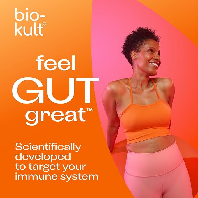 Bio-Kult Boosted Extra Strength Probiotic Supplement for Gut Health, Immune System Support and Your Digestive Tract, with Vitamin B12 – 30 Capsules