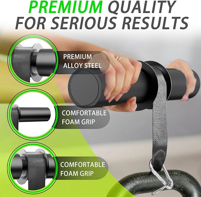 Forearm Strengthener Roller with Loading Pin and Thick Foam Grip โ Multi-Functional Wrist Roller & Arm Blaster for Forearm, Wrist, and Grip Strength Training