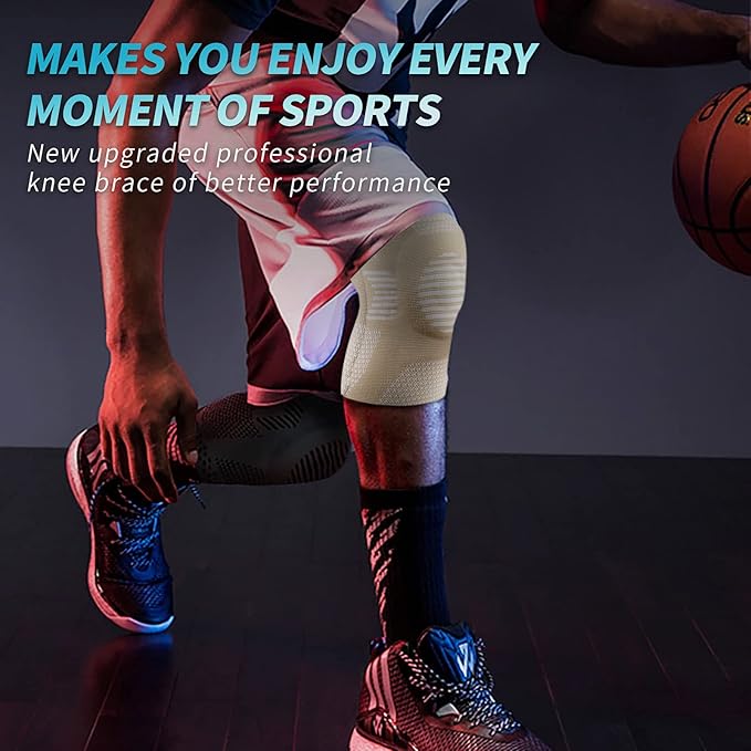 NEENCA Knee Brace for Women & Men, Medical Knee Support with Patella Pad & Side Stabilizers, Knee Compression Sleeve for Knee Pain, Meniscus Tear, ACL, Joint Pain, Runner, Workout - FSA/HSA Eligible