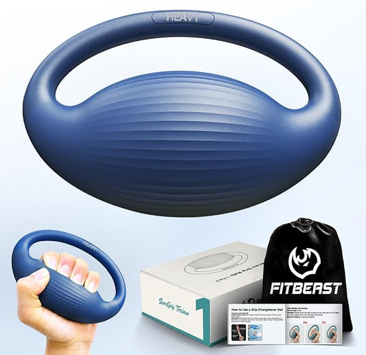 FitBeast Hand Exercise Balls - 3 Resistance Levels Stress Balls for Adults, Squeeze Balls for Hand Therapy, Rehabilitation, Arthritis, Muscle Building