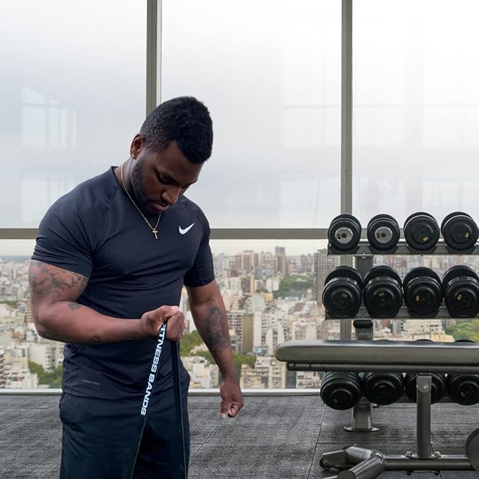 Pull Up Assist Bands Set by Functional Fitness. Heavy Duty Resistance and Assistance Training Band