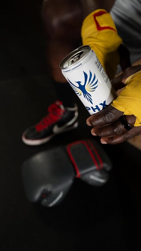 PHX Hydration Energy Drink - 700mg Electrolytes, 200mg Natural Green Tea Caffeine, 100% Daily Value 8 Essential Vitamins - 12 oz Cans (12 Pack) (12 Pack, Variety Pack)