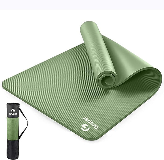 Thick Yoga Mat Non Slip, Large Size 72" L x 32" W x 0.6" TH, Premium Exercise & Fitness Mat with Carrying Strap and Bag, Workout Mats for Home