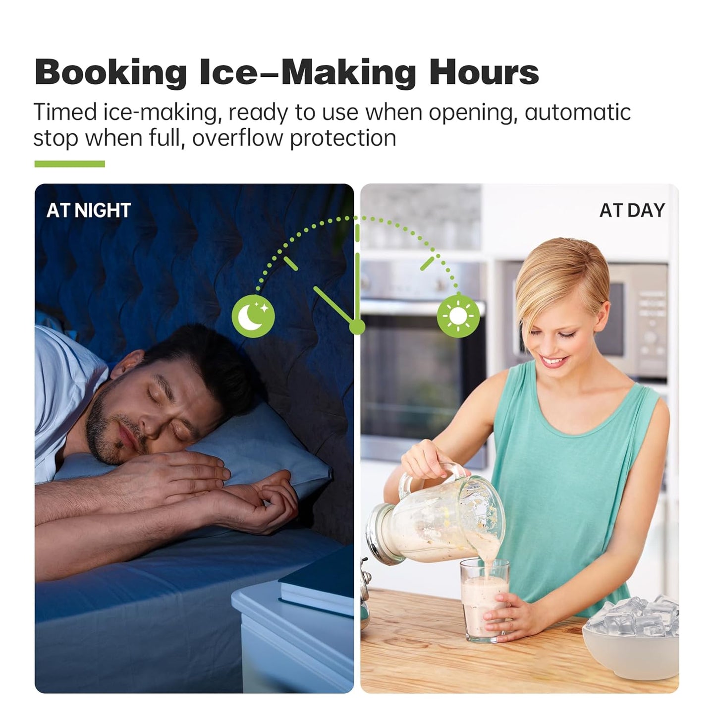 Commercial Ice Maker Machine, 440 lbs /24 h, 330 lbs Storage Bin, ETL Approval Industrial Ice Machine, Stainless Steel, Automatic Cleaning, Perfect for Bar/Cafe/Restaurant, with Ice Shovels