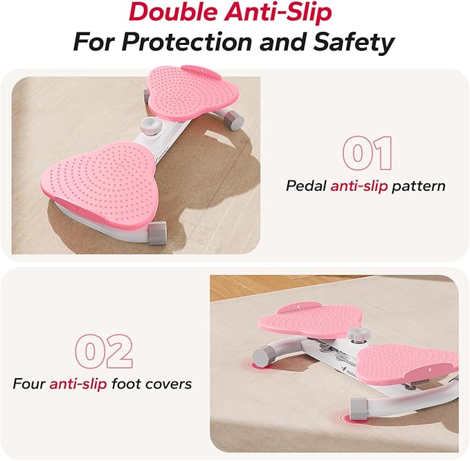 MERACH Waist Twister, Ab Machine with 300 lbs Weight Capacity, Abs Workout for Slim Waist and Core Ab Exercise, Noiseless Home Gym Exercise Equipment for Women Men