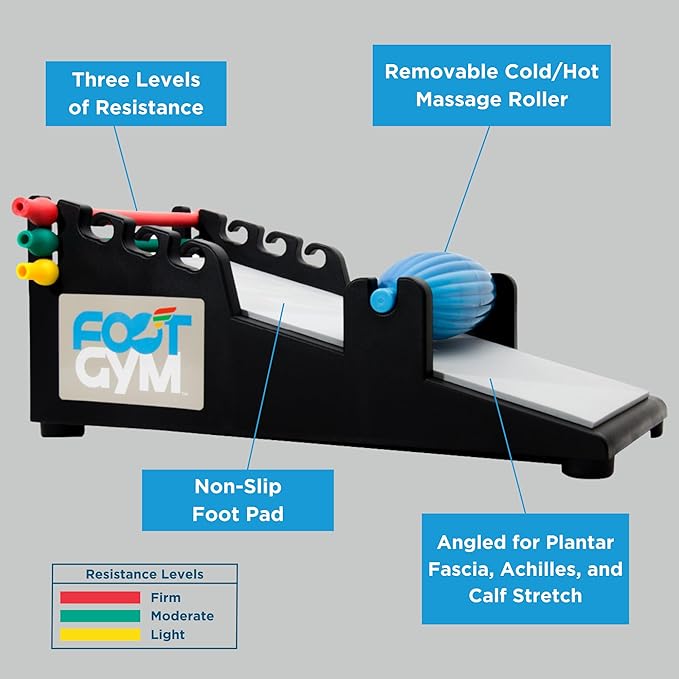 Recover and Treat Pain Related to Plantar Fasciitis, Achilles Tendonitis, shin splints, Foot Pain & Provide Rehab from Foot or Leg Injury with hot/Cold Massage Roller