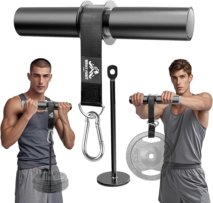 Forearm Strengthener Roller with Loading Pin and Thick Foam Grip โ Multi-Functional Wrist Roller & Arm Blaster for Forearm, Wrist, and Grip Strength Training