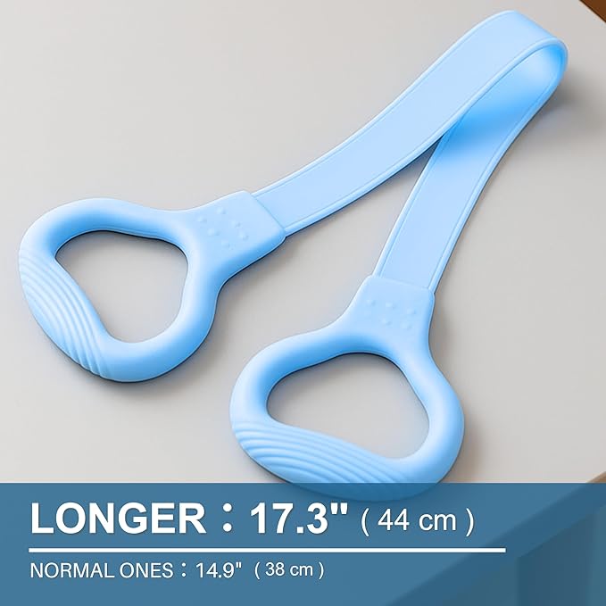 LEZER Figure 8 Resistance Band, Fitness Elastic Rope, Execrise Workout for Arm, Back, Chest and Shoulder, Yoga, Pilates, Stretching, Physical Therapy Equipment