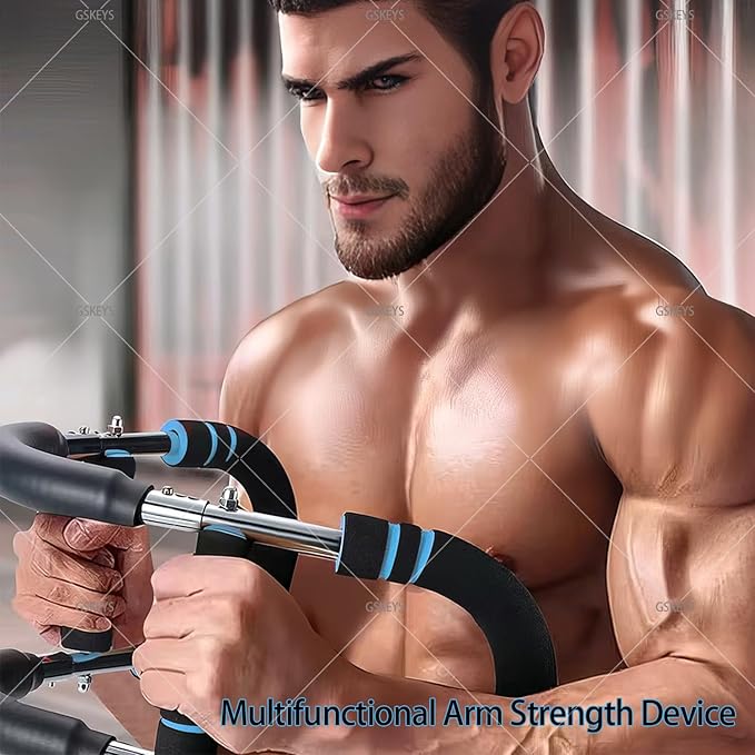 Upgraded Twister Arm Trainer – Adjustable Chest & Arm Workout Equipment for Men & Women, Full Body Strength Training Machine, Portable Spring Resistance Fitness Bar for Home Gym