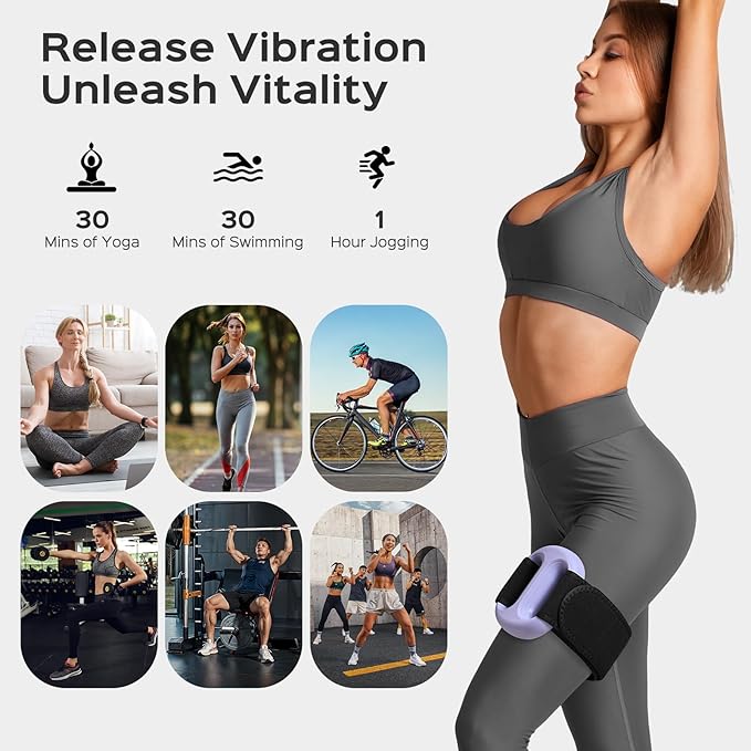 Small Lightweight Vibration Plate Portable,Handheld Lymphatic Drainage Massager,Exercise Shaker Machine for Weight Loss,Cordless and Mini,8-Level Adjustable, Purple