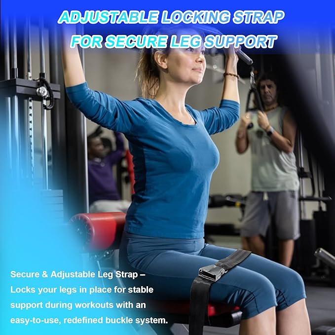 Nordic Hamstring Curl Strap with Quick-Release Buckle ā Adjustable Leg Strap for Nordic Curls, Leg Extensions & Home Gym Workouts ā Easy to Use for Men & Women