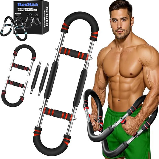 Twister Arm Trainer,Arm Trainer for Men, Adjustable Chest Workout Equipment,Chest Trainer, Shoulder Muscle Training,Wrist & Forearm Strengtheners, Portable Home Fitness Equipment
