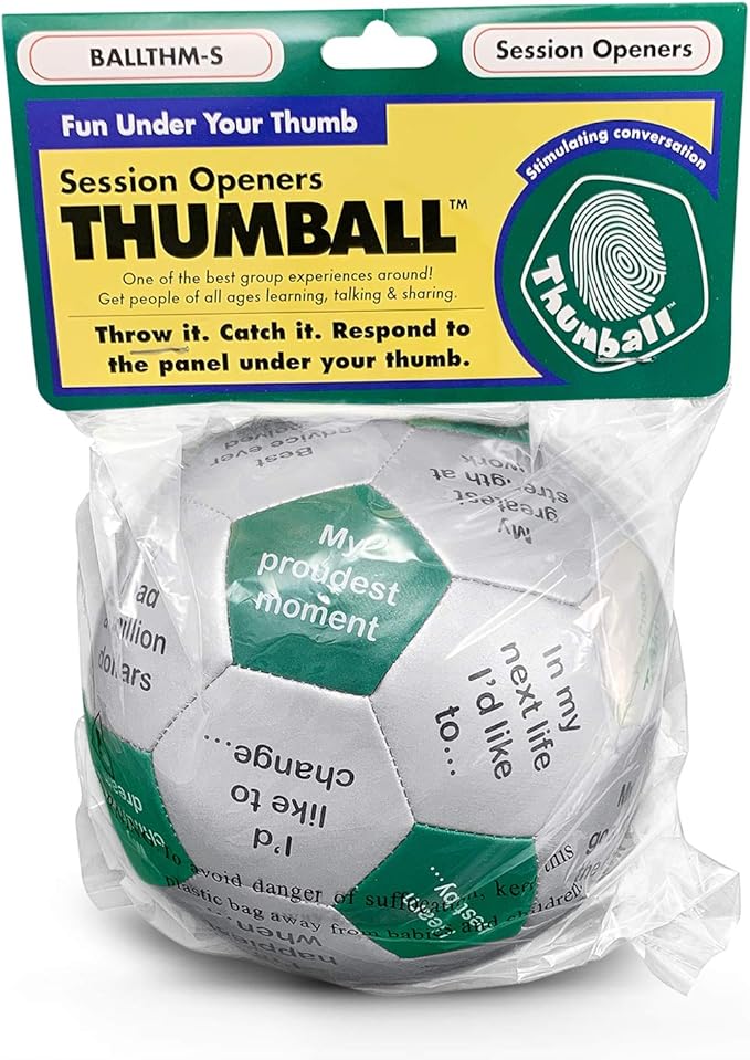 Trainers Warehouse 6" Thumball Collection, 32 Prompts for Conversation, Team Building, Relationship and Training
