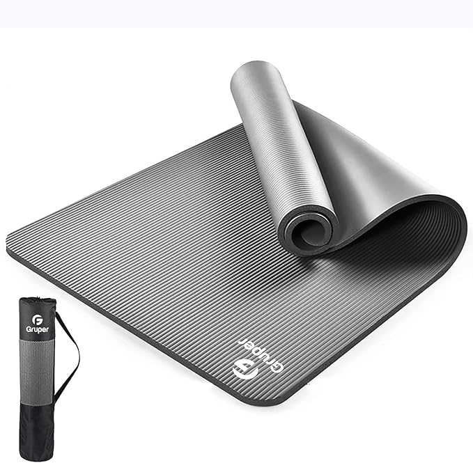 Thick Yoga Mat Non Slip, Large Size 72" L x 32" W x 0.6" TH, Premium Exercise & Fitness Mat with Carrying Strap and Bag, Workout Mats for Home