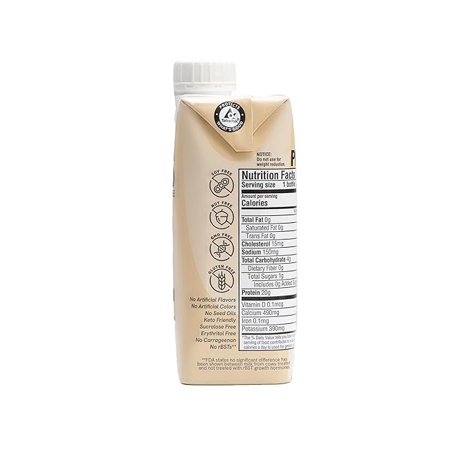 Protein Coffee - Real Cold Brew with Creamy Vanilla - 20g Ready To Drink Protein - 1g Sugar - 100 Calories - No Added Sugar, 99% Lactose Free Keto Friendly Proffee - 11 FL OZ - 12pk Vanilla