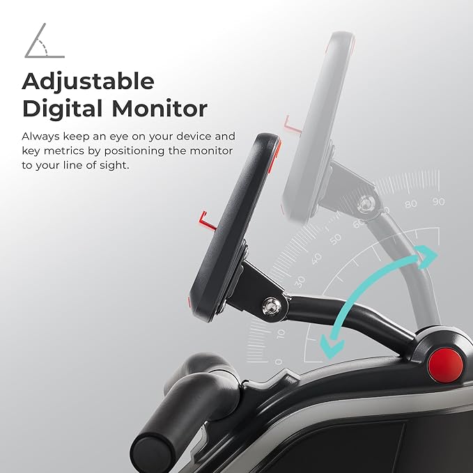 Sunny Health & Fitness Flip & Foldable Rowing Machine for Home w/Extended Slide Rail, Full-Body Workout, Low-Impact, Optional Extra Long Rail, Quiet Rail Cover, Water Motion and Free SunnyFit App