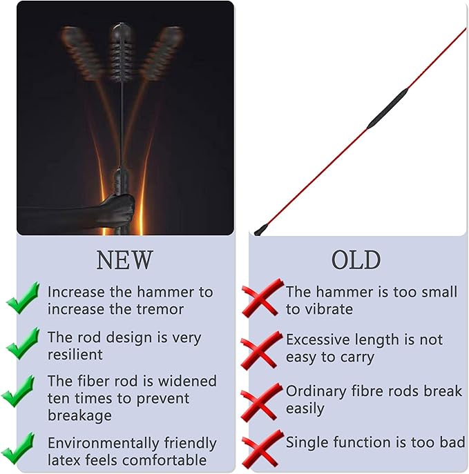 Elastic Fitness bar, Weight bar, Core Strength Training, Arm Twister, Home Gym Workout, Suitable for Men, Women Body Shaping and Fat Burning Training