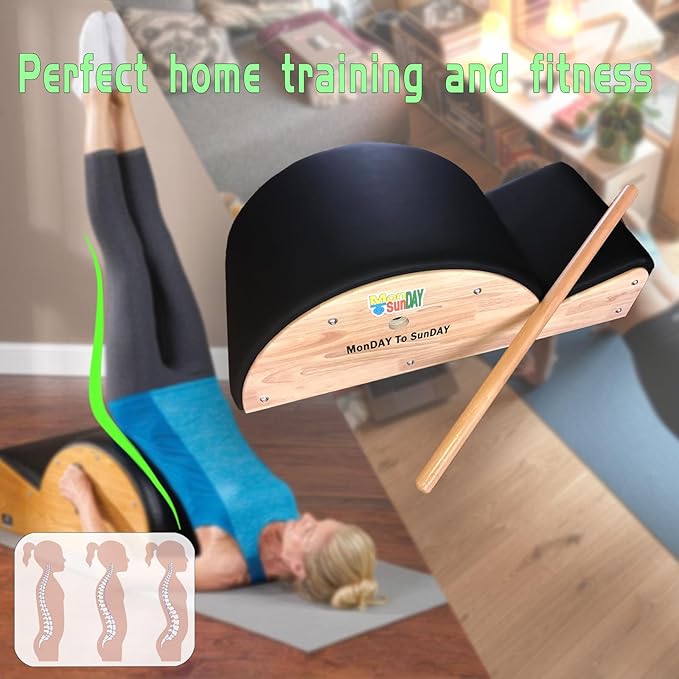 Pilates Spine Corrector for Body Fitness,Spine Supporter for Balance Exercise,Pilates Arc for Core Strengthening & Streching,Pilates Reformer Machine