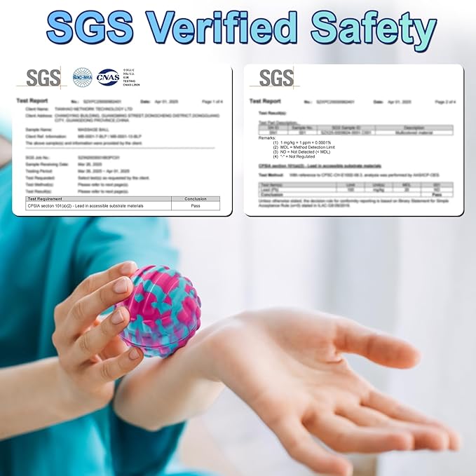 Deep Tissue Massage Ball for Exercise & Recovery - SGS Certification-Targets Back, Shoulder, Legs&Feet-Relieves Muscle Knots, Joint Pain&Tightness, Pressure Point Therapy- Myofascial Release Ball Set