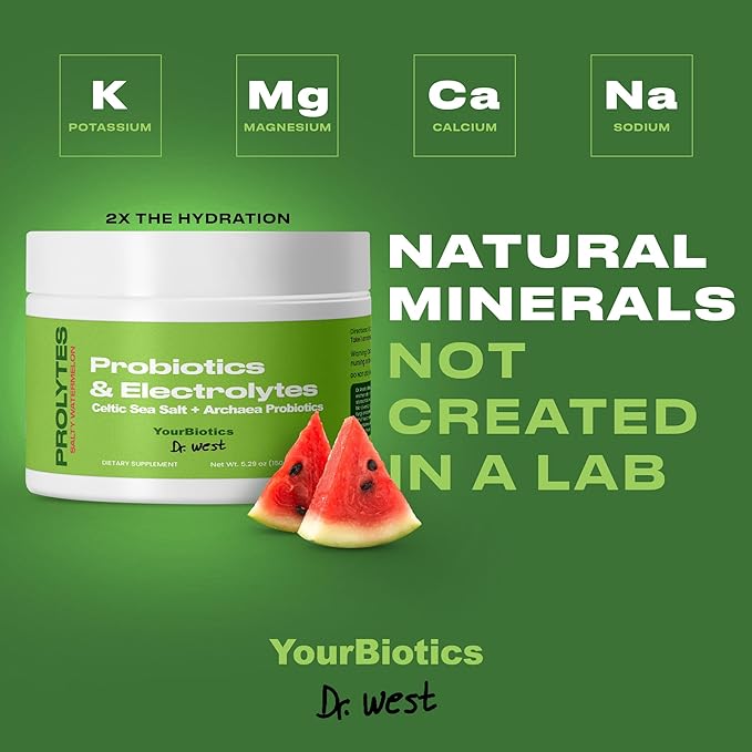 Prolytes Electrolyte Powder with Probiotics for Women & Men - Hydration Powder with Probiotic Drink for Gut Health - Keto Electrolytes Powder Sugar Free for Peak Performance - Watermelon