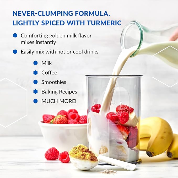 BioTrust Collagen Powder with Turmeric – 5 Types (I, II, III, V, X) – Turmeric Collagen Powder for Women & Men – Hydrolyzed Protein – Grass Fed Beef, Fish, Chicken, Eggshell Membrane (Golden Milk)